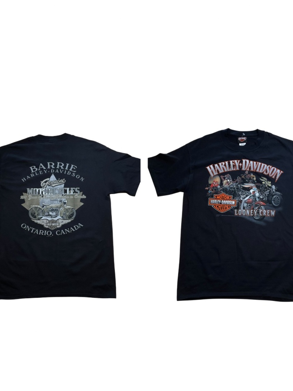 Harley Davidson  Looney Tunes T-Shirt size m Ontario Canada edition